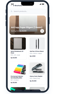 Mobile App Salesman Interface