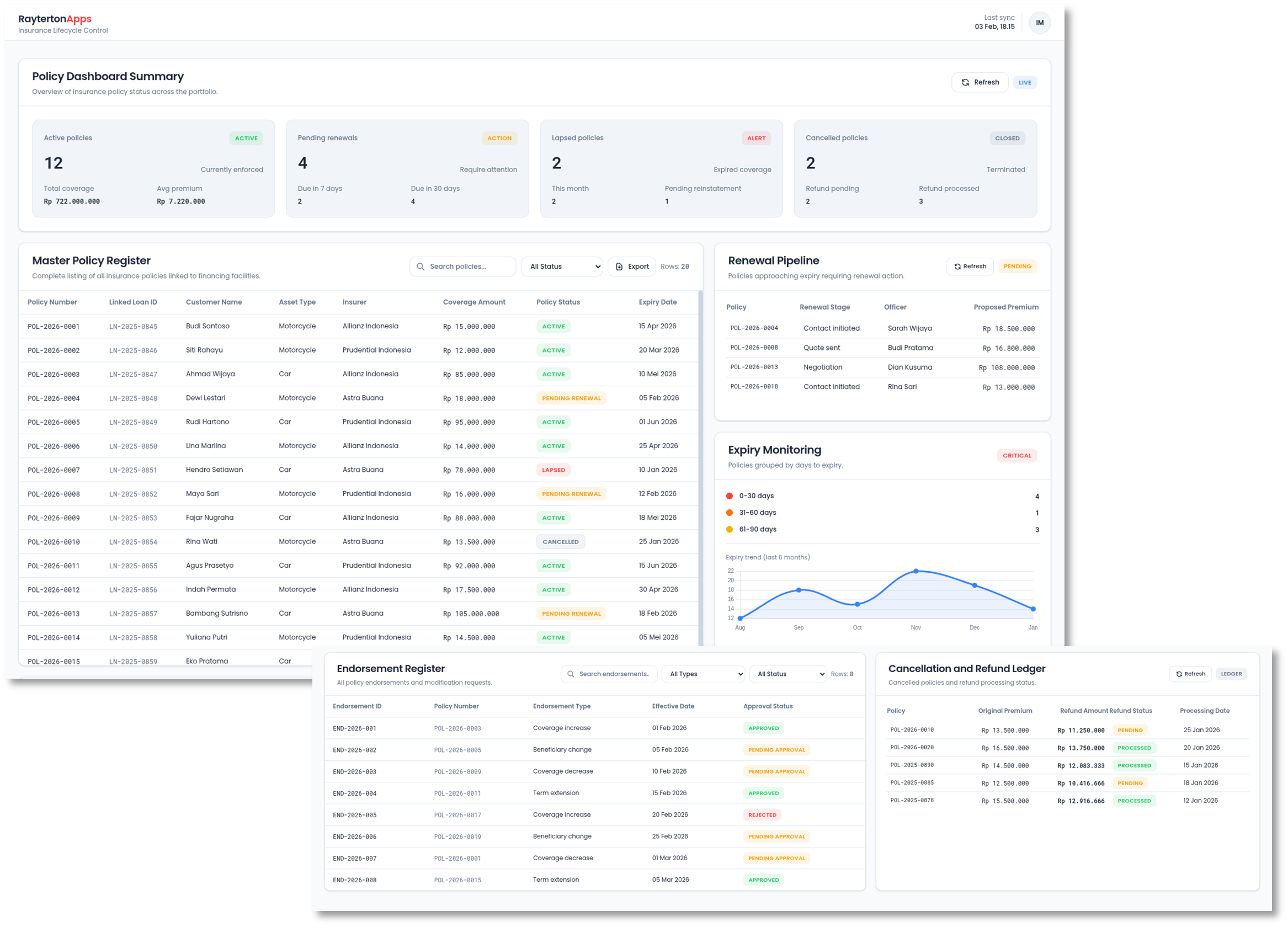 Insurance Lifecycle Control Platform