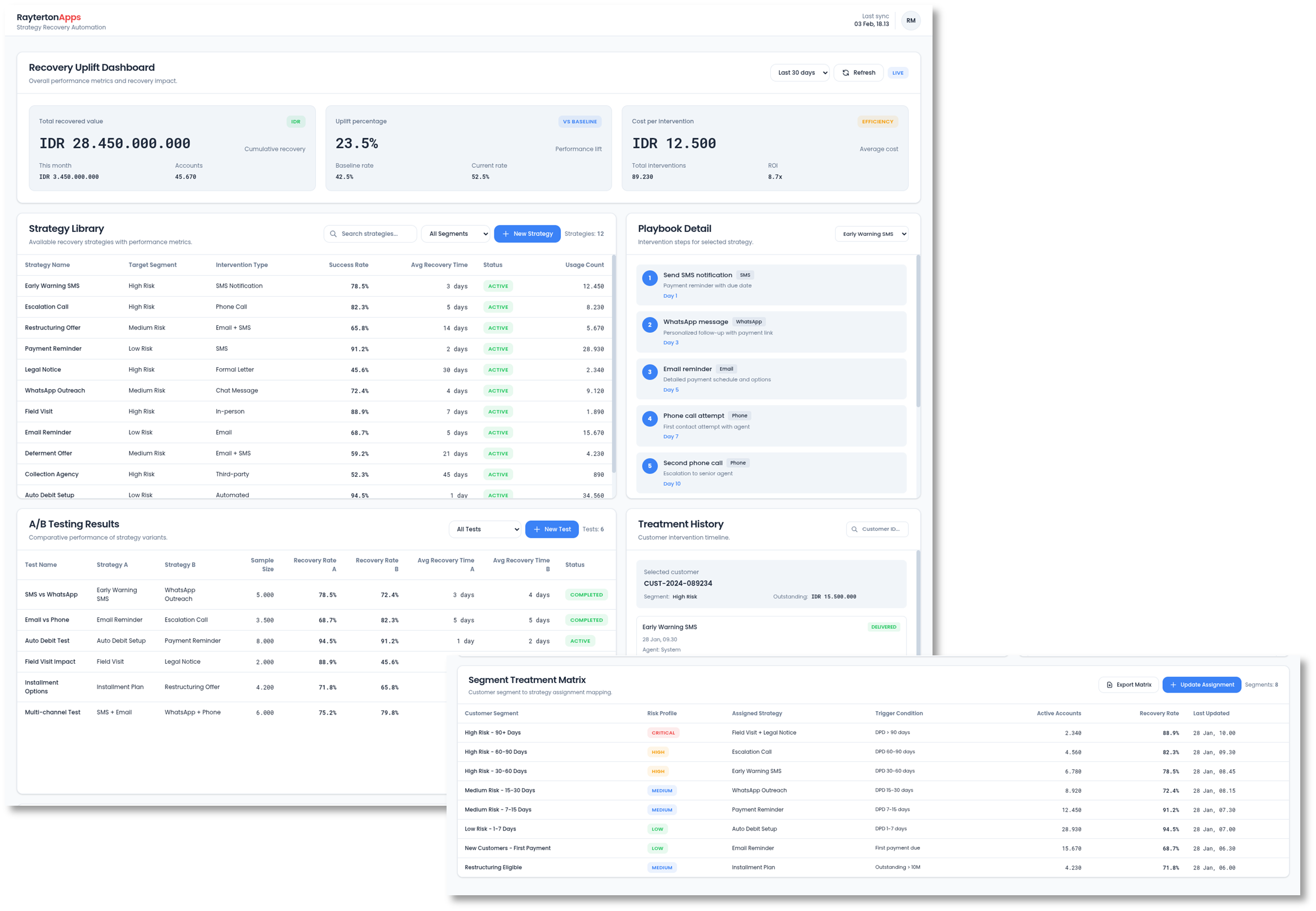 Strategy and Recovery Automation