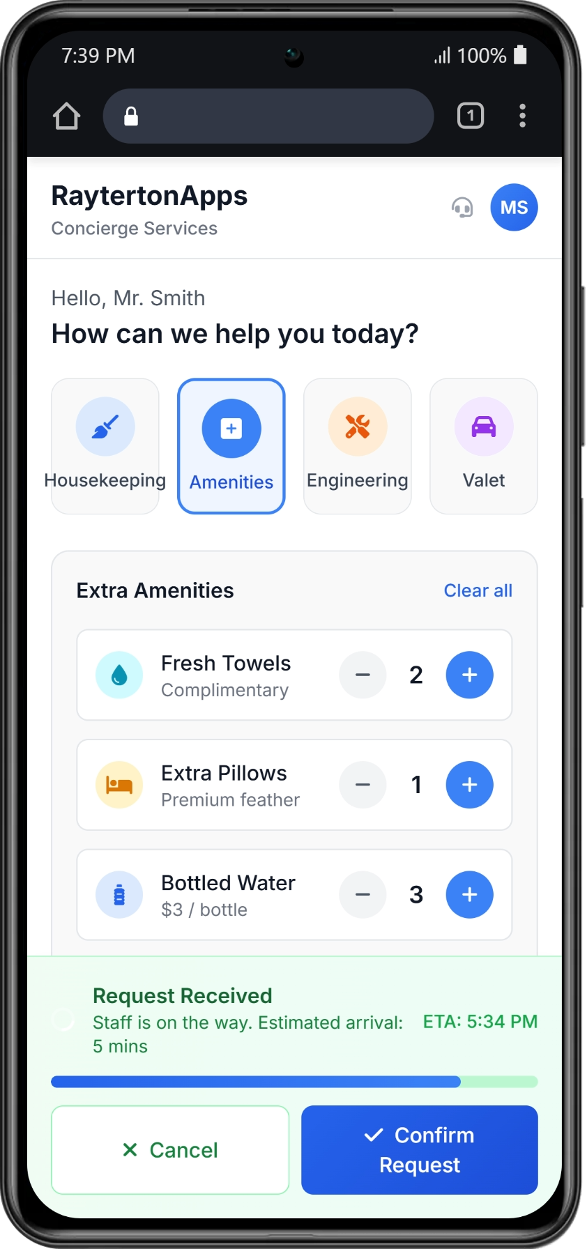 Concierge and Service Operations