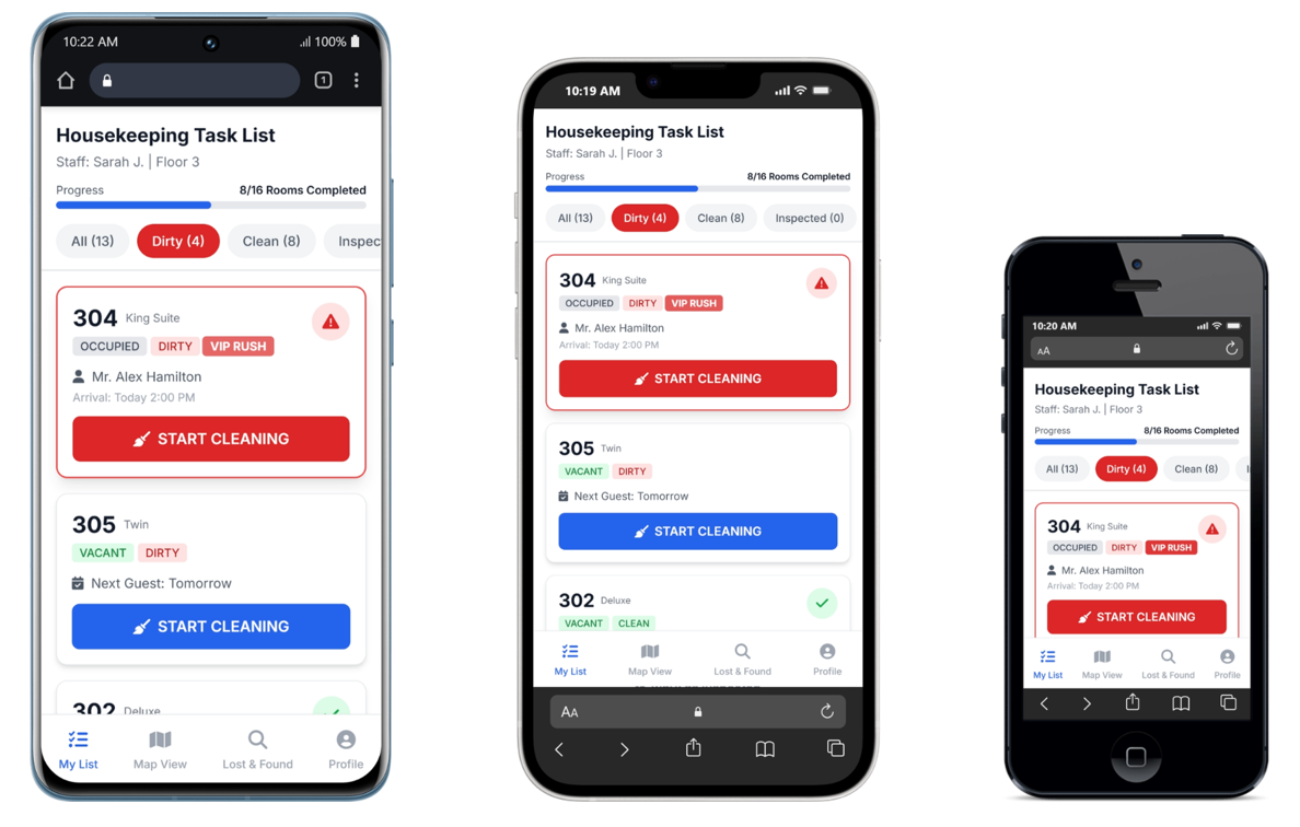 Mobile Housekeeping and Engineering